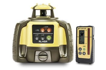 Topcon 1021200-11 Red Beam Rotary Level Laser Kit Self-Levelling with LS-100D Receiver Dry Battery RL-H5A 1021200-11
