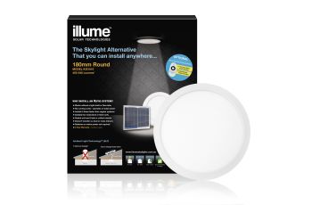 Illume Skylight Alternative 180mm Round WHITE FRAME KIS1010