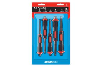 Sutton Tools Nail Punch Set 5 Piece Chrome Vanadium M7090005