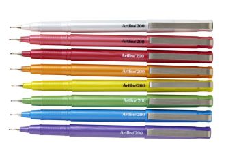 Artline Pens 8 Piece Artline 200 0.4mm GLOSSY COLOURS EK-200CC/8WN