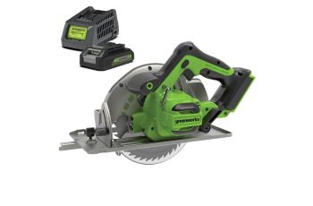 Greenworks 24V 2.0Ah 7.25" Brushless Circular Saw Kit 1500907AU-Kit-2