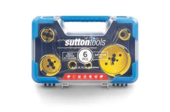 Sutton 20-92mm TCT Multi-Purpose Holesaw Set for Electricians - 6 Piece H127MP9