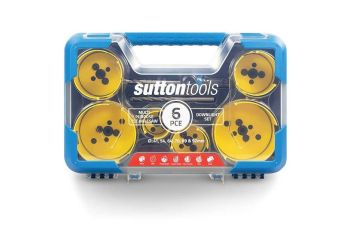 Sutton 41-92mm TCT Multi-Purpose Holesaw Set for Downlight Installation - 6 Piece H127MP4