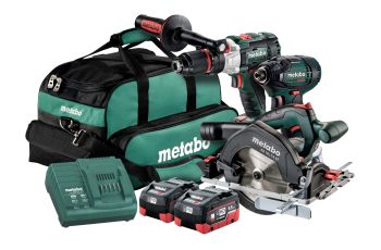 Metabo 3pc Tool Kit Circular Saw Impact Driver Hammer Drill  5.5Ah AU68306955