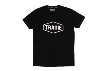 Tradie MJ3720ST/M Tee T-Shirt MEDIUM BLACK Cotton/Polyester MJ3720ST/M