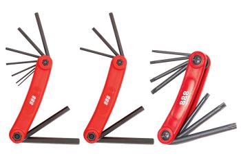 888 Tools T834560 Hex Key Set 3 Piece Magnetic METRIC SAE TORX T834560