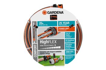 Gardena Garden Hose 19mm x 20m HighFLEX Fitted G18184
