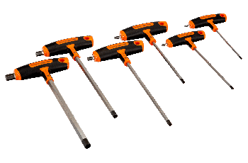 Bahco 6 piece T-Handle Hex Screwdriver Set 903T-1