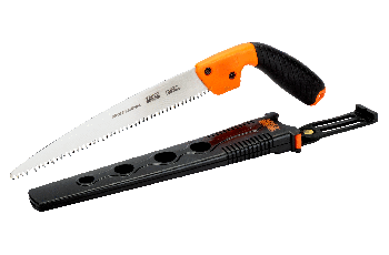 Bahco Pruning saw, hardpoint, plastic handle, JS toothing, open style holster 5124-JS-H