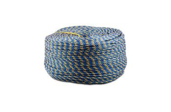 Wattmaster Pulling Rope Telstra Blue / Yellow 6mm X Length 400m Coil 665kg Breaking Strain WATPLTELSTRA