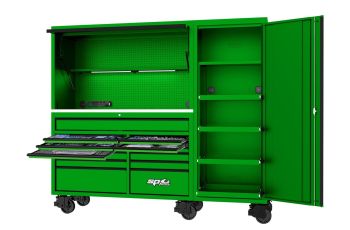 SP Tools 517Pc 87" Metric/Sae Usa Sumo Series Workstation Tool Kit Green SP50800G