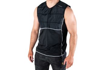 Gorilla Cooling Vest BLACK - Medium - Soak in cold water to activate cooling relief for up to *4 hours GCV-BK-MED