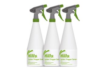Hills Trigger Sprayer 3 Pack 1Lt Indoor Plants And Household Cleaning 100723