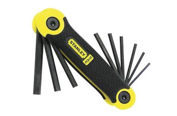 Stanley Hex Key Set 9 Piece Imperial SAE Folding 69-265