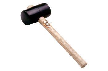 Thor Black Rubber Mallet 800G (1-3/4LB) Wood Handle TH954