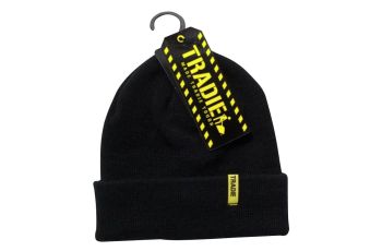 Tradie Beanie 100% Acrylic With 3M Thinsulate BLACK MJ1969