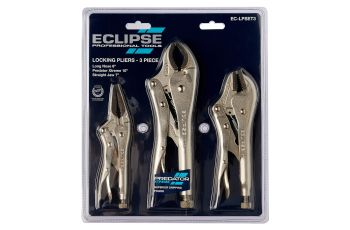 Eclipse Locking Plier Set 3 Piece Chrome Molybdenum EC-LPSET3