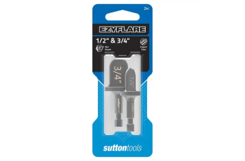 Sutton 2 Piece 1/2 & 3/4" Hex Shank Ezyflare Flaring Bit Tool Z100S0002