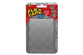 FLEX TAPE TFSCLRMINI Strong Rubberised Waterproof 765 x 102mm CLEAR Patch Bond Seal TFSCLRMINI