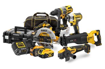 DeWALT 18V XR With FLEXVOLT Advantage 5Pc Combination Kit - 5.0Ah/6.0Ah DCZ586P1T1T-XE