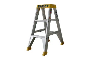 Bailey Pro Alluminium Double Sided Ladder 150kg Ind Punchlock - 0.9m FS13960