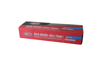 AIRCO 45 x 1.8mm DA Series Bright Steel Brad Nails BD19450