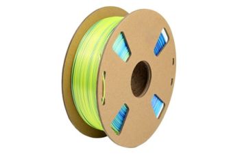 Protech Tri-Chroma Silk Blue, Purple and Yellow PLA Filament 1kg 1.75mm TL4584