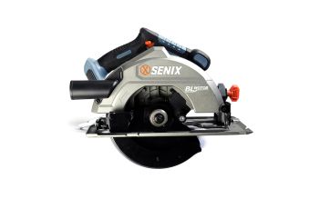 Senix X2 18V Brushless 184mm Circular Saw with Dust Extraction Guard Skin PSCX2-M3-EU-0