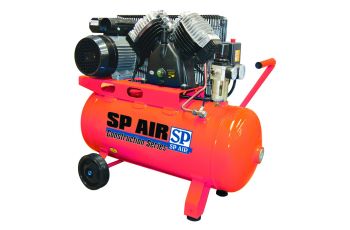 SP Tools Air Compressor 2.2Hp 50Lt Belt Drive Cast Iron V Twin Portable SP13-50X