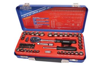 888 Tools T820199 Socket Set 1/4" + 3/8" Dr 55 Piece METRIC/SAE T820199