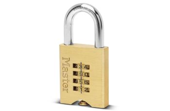 Master Lock 50mm Brass Resettable Combination Padlock 651DAU