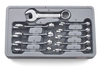 Gearwrench 10PC Metric Stubby Combination Wrench Set 81904