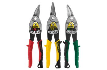 Stanley Aviation Snips Set 3 Piece Left Right Straight Cuts 14-559