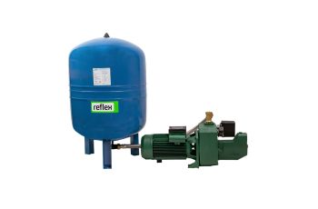 DAB PUMP + TANK - PUMP SURFACE MOUNTED CAST IRONWITH PRESSURE SWITCH 120L/MIN 62M 1.85KW  DAB-251MP-100V