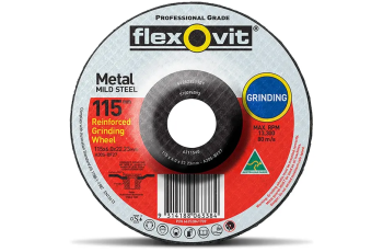 Flexovit 115x6.0x22.2mm Metal Grinding Disc 25PK 66252841709