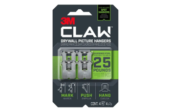 3M Claw Drywall Picture Hanger 11Kg - 4 Pack 70009119168