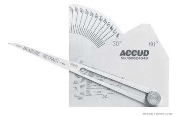 Accud 0-50 mm / 30º - 90º Fillet Welding Gauge AC-969-050-01