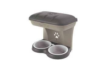 Bama Pet Taupe Food Stand PB-19040