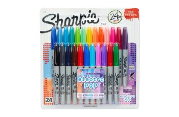 Sharpie Marker Pens 24 Piece Electro Pop Limited Edition Permanent Texta 1927350