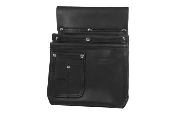 BuildPro Nail Bag LARGE Leather Heavy Duty Stitching Pouch LBNBS2B