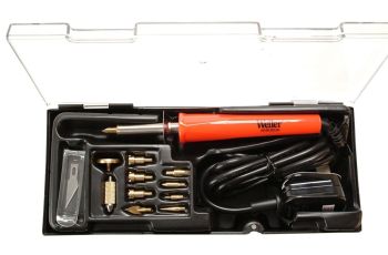 Weller Wood Burning Iron And Hobby Kit 30w 15 Piece Short Barrel WHK30AU