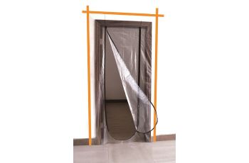 DTA Plastic Door Protector Zip-Up H220 x W112cm DPZ