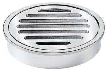 DTA Floor Drain 80mm Round Chrome Plated Brass FDCBR080