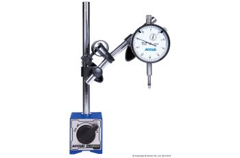 Accud 10mm Dial Indicator & Magnetic Stand with Fine Adjustment AC-280-000-02