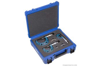 Accud 75mm Metric Outside Micrometer 3 Piece Set AC-321-003-03