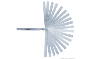 Accud 300mm Feeler Gauge 20 Leave Set AC-915-100-20