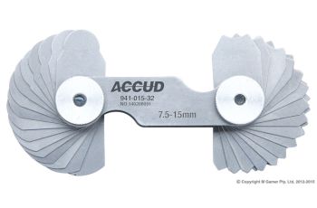 Accud 7.5-15mm Radius Gauge AC-941-015-32