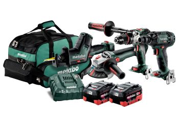 Metabo 18V 5.5Ah Cordless Brushless 4 Piece Kit MET18BL4SB2HD5.5ES AU68402950