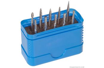 Morrisflex 1/8" Head Carbide Burr 10 Piece Set CBSET10