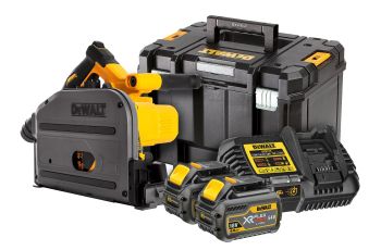 DeWALT DCS520T2-XE Plunge Saw Kit 165mm (6 1/2") 6.0Ah DCS520T2-XE